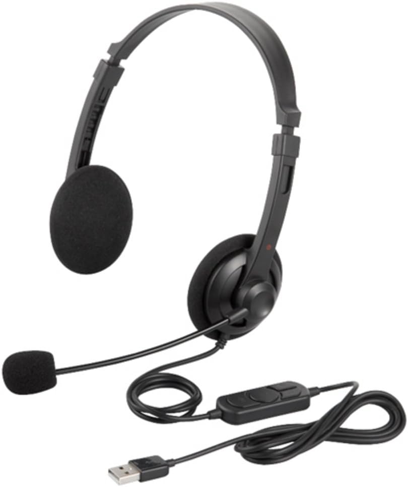 BUFFALO BSHSUH12BK Binaural Headband Headset, USB Connection, Black BUFFALO BSHSUH12BK Binaural Headband Headset, USB Connection, Black