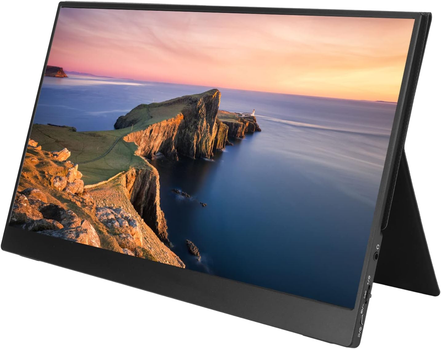 14 Inch Portable Monitor 1920×1080 HDR 60Hz 1080P Gaming Monitor for Phone PC Laptop Computer External Monitor Screen Magnetic Cover & Plug and Play