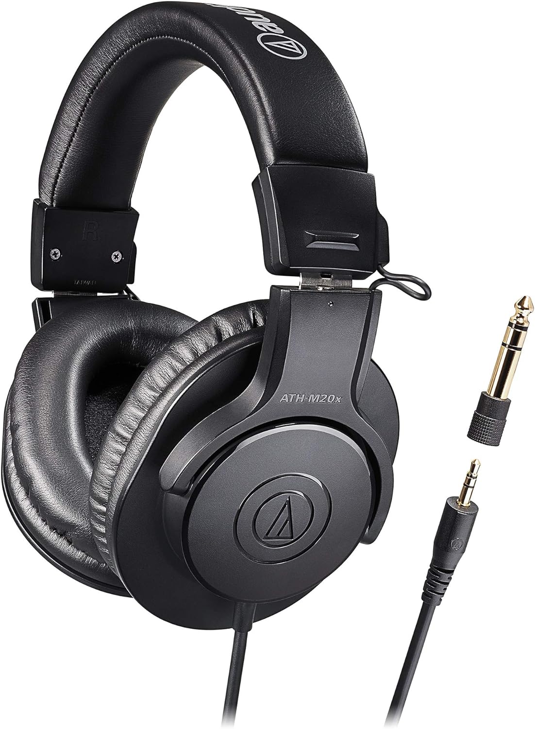 Audio-Technica ATH-M20x/1.6 Professional Monitor Headphones, Wired Headphones, Cable Length 5.6 ft (1.6 m), Recording, Musical Instrument Practice, Mixing, DJ, Gaming, Black Audio-Technica ATH-M20x/1.6 Professional Monitor Headphones, Wired Headphones, Cable Length 5.6 ft (1.6 m), Recording, Musical Instrument Practice, Mixing, DJ, Gaming, Black